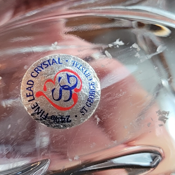 Lead Crystal Tulip tea lite Candle Holder - Picture 2 of 7